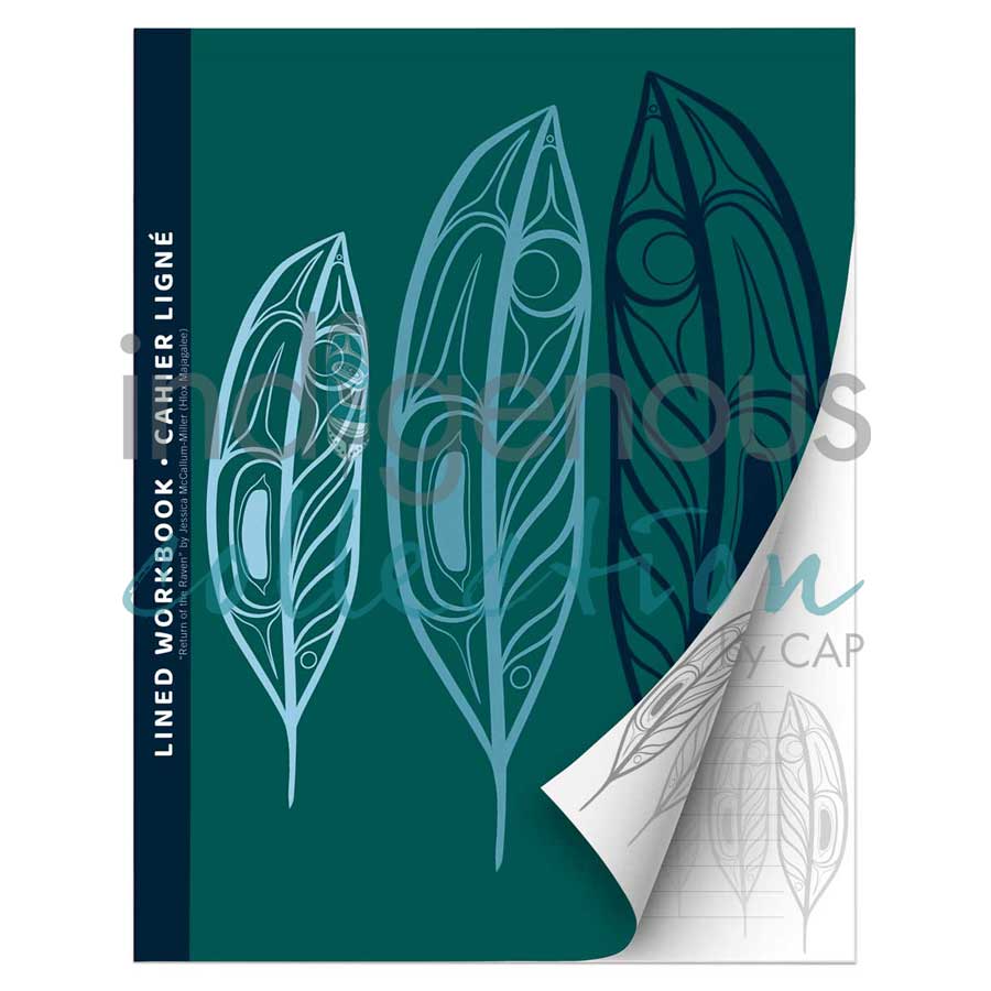 Return of the Raven Workbook by artist Jessica McCallum-Miller (Hlox Majagalee). Indigenous Collection.