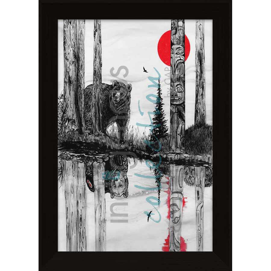The Bear's Gaze by artist Karen Erickson - Métis/Cree. Indigenous Collection