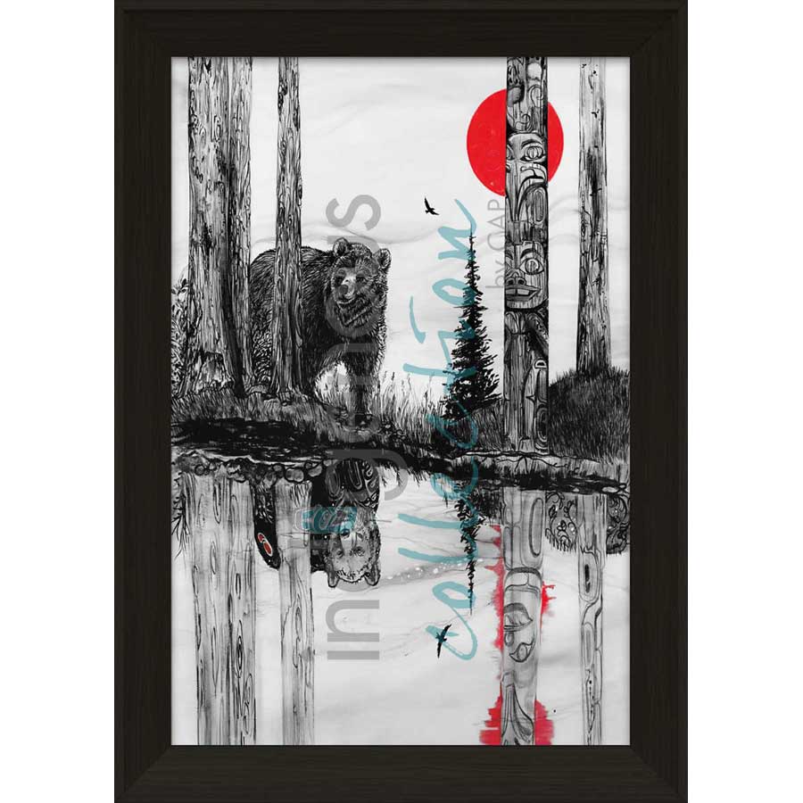 The Bear's Gaze by artist Karen Erickson - Métis/Cree. Indigenous Collection