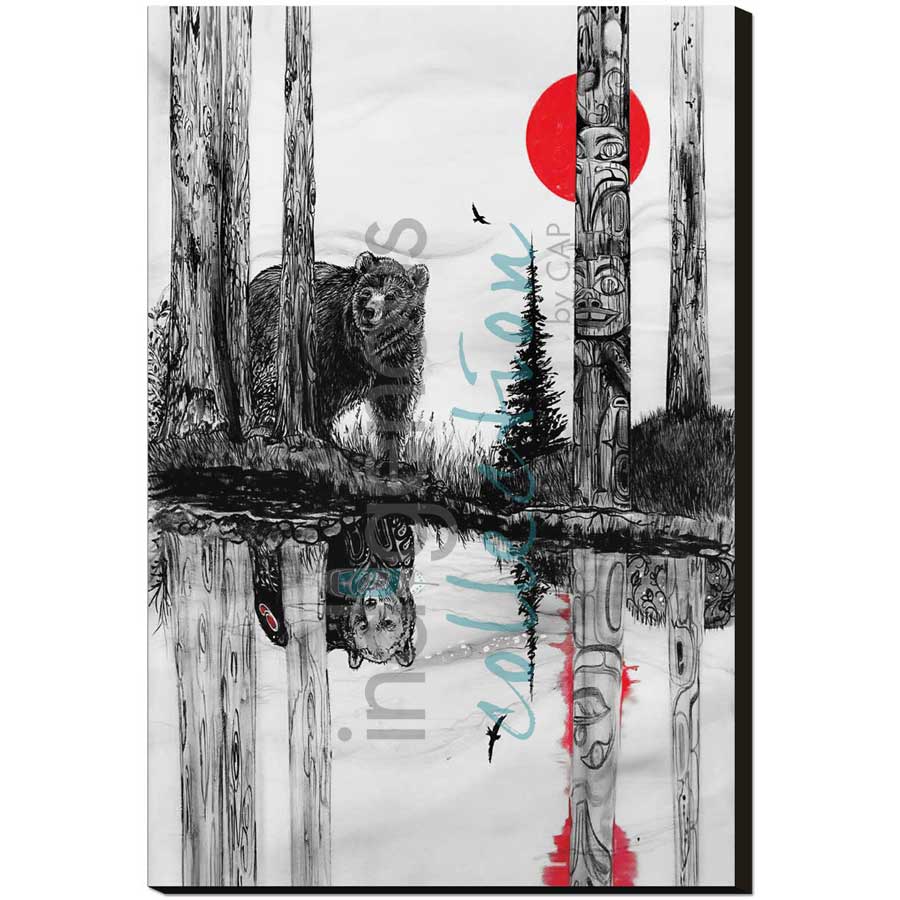The Bear's Gaze by artist Karen Erickson - Métis/Cree. Indigenous Collection
