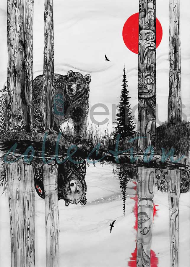 The Bear's Gaze by artist Karen Erickson