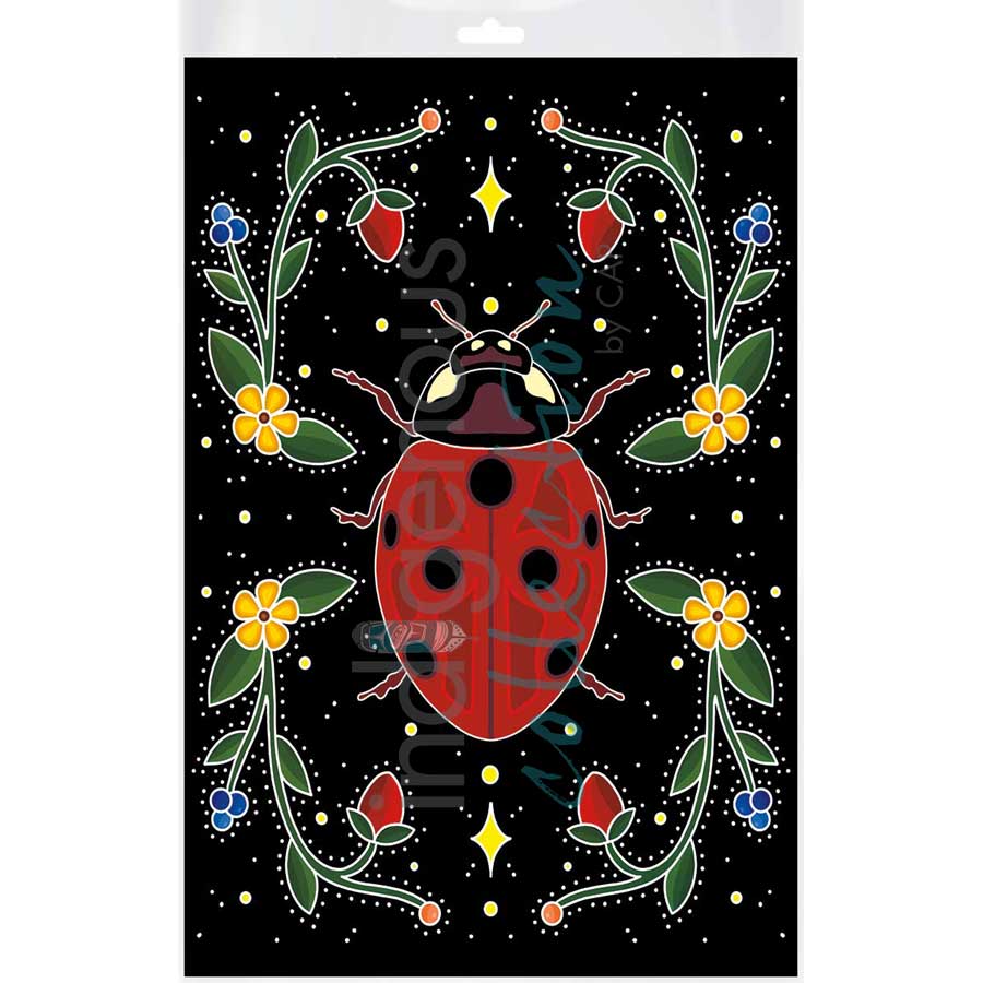 In the Garden by artist Marissa Indoe - Anishinaabe. Indigenous Collection