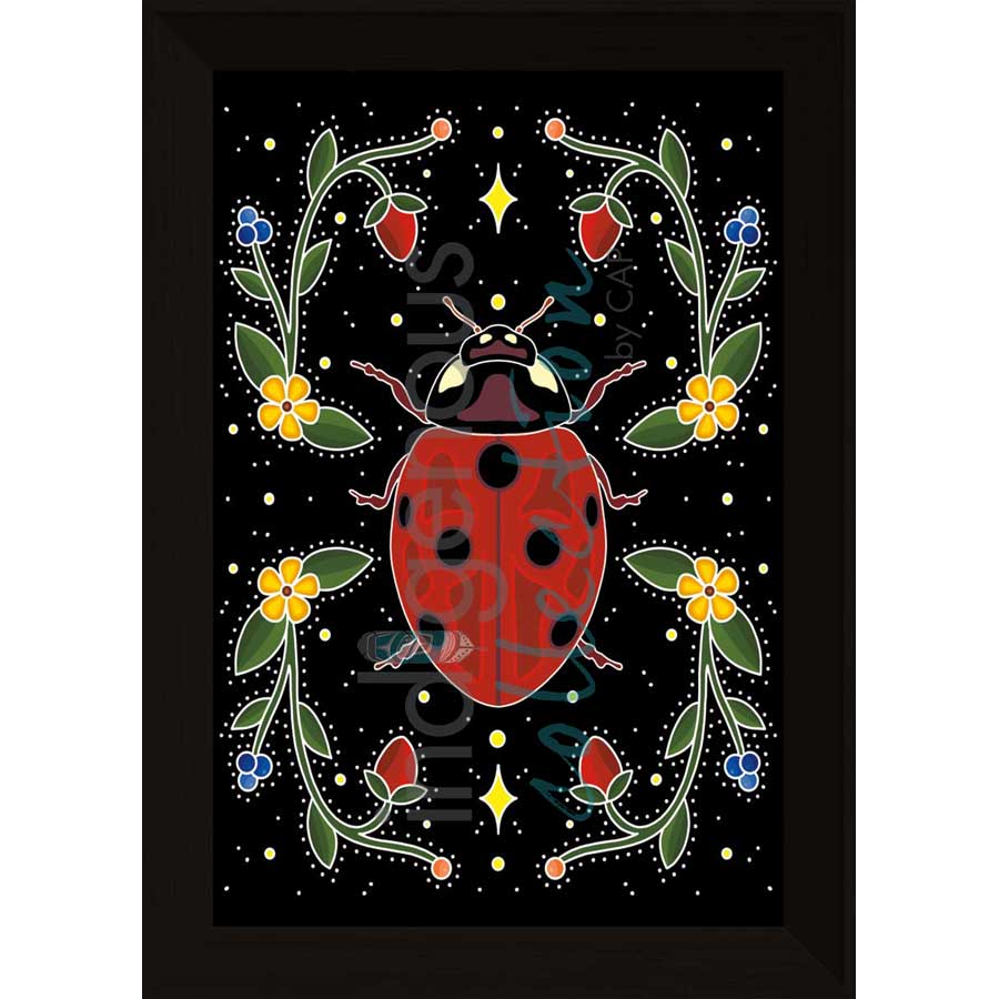 In the Garden by artist Marissa Indoe - Anishinaabe. Indigenous Collection