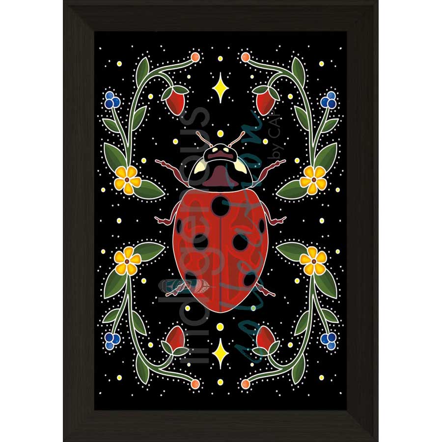 In the Garden by artist Marissa Indoe - Anishinaabe. Indigenous Collection