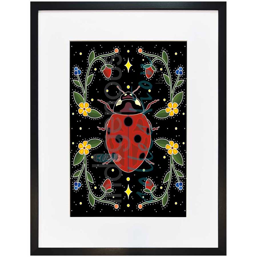 In the Garden by artist Marissa Indoe - Anishinaabe. Indigenous Collection