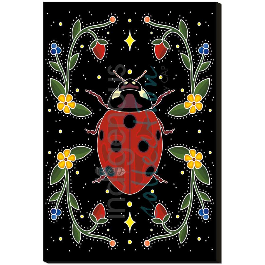 In the Garden by artist Marissa Indoe - Anishinaabe. Indigenous Collection