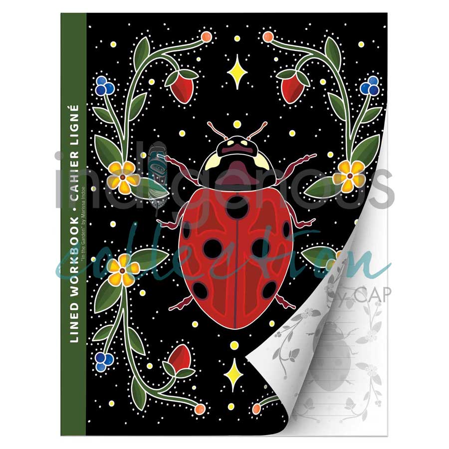 In the Garden Workbook by artist Marissa Indoe. Indigenous Collection.