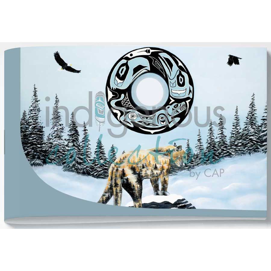 Nature's Beauty Signature Notebook by artist Shelley Davies. Indigenous Collection.