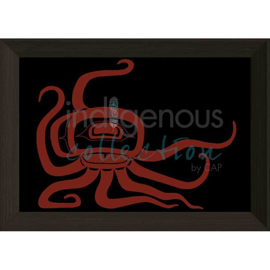 Octopus by artist Jessica McCallum-Miller (Hlox Majagalee) - Gitksan. Indigenous Collection