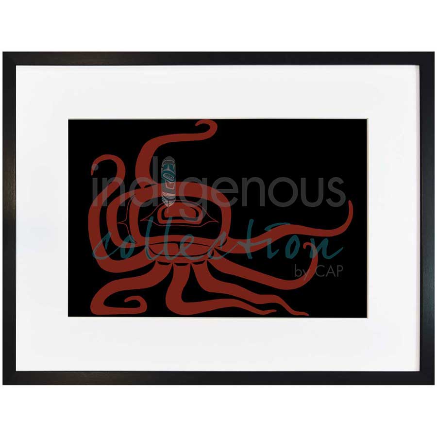 Octopus by artist Jessica McCallum-Miller (Hlox Majagalee) - Gitksan. Indigenous Collection
