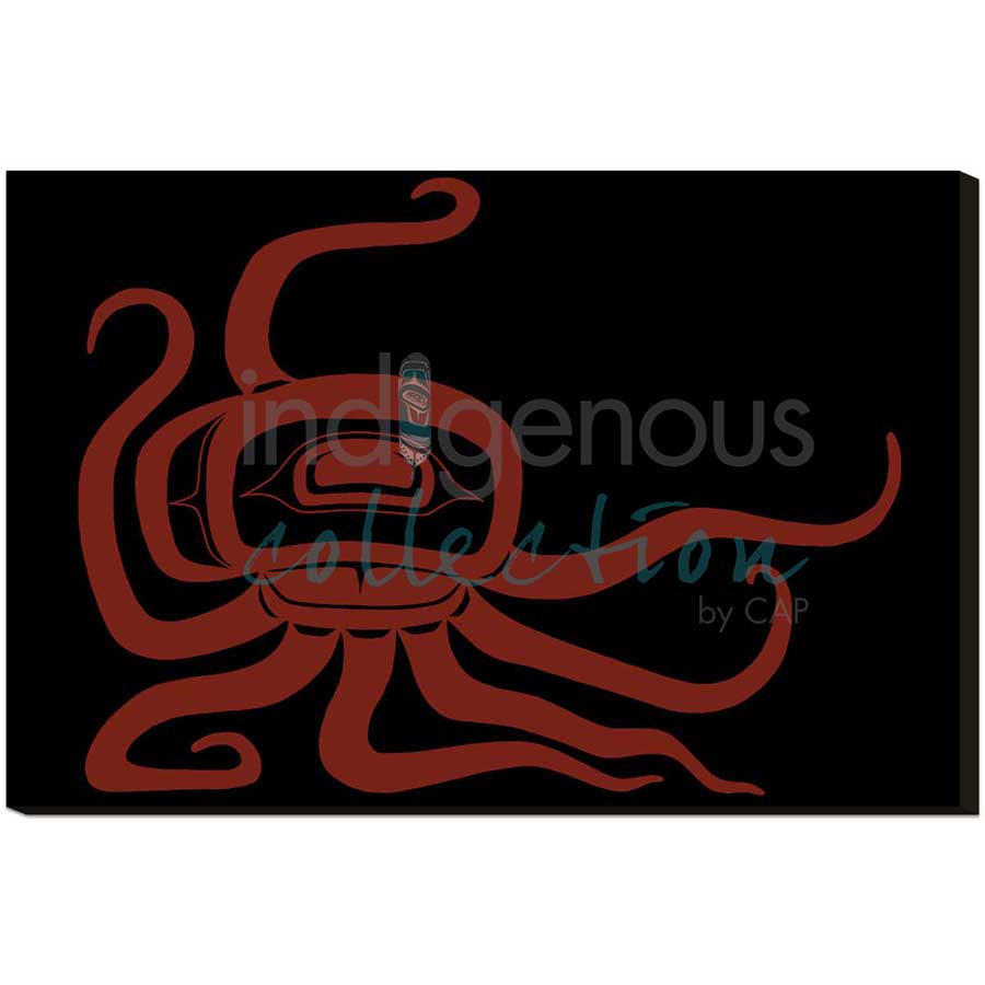Octopus by artist Jessica McCallum-Miller (Hlox Majagalee) - Gitksan. Indigenous Collection
