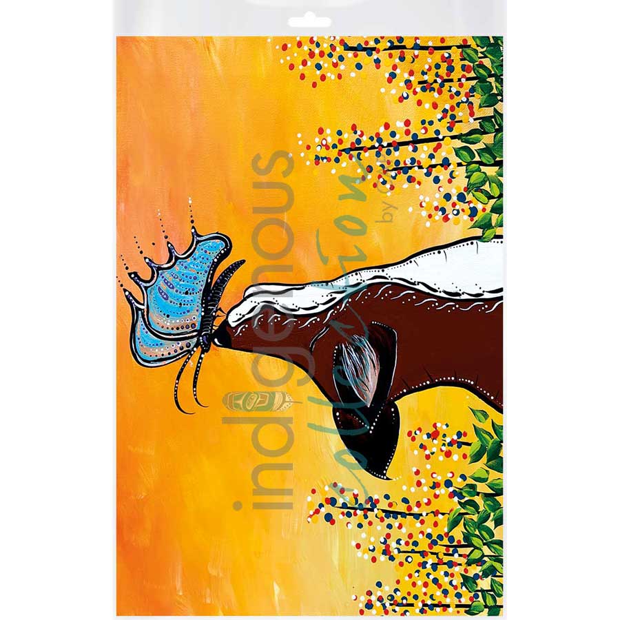 Fast Friends by artist Angela Wiggins - Anishinaabe. Indigenous Collection