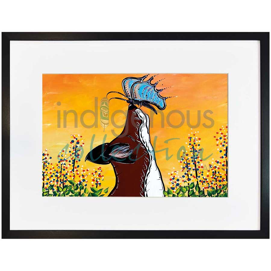 Fast Friends by artist Angela Wiggins - Anishinaabe. Indigenous Collection
