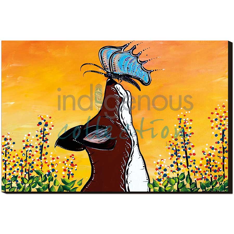 Fast Friends by artist Angela Wiggins - Anishinaabe. Indigenous Collection