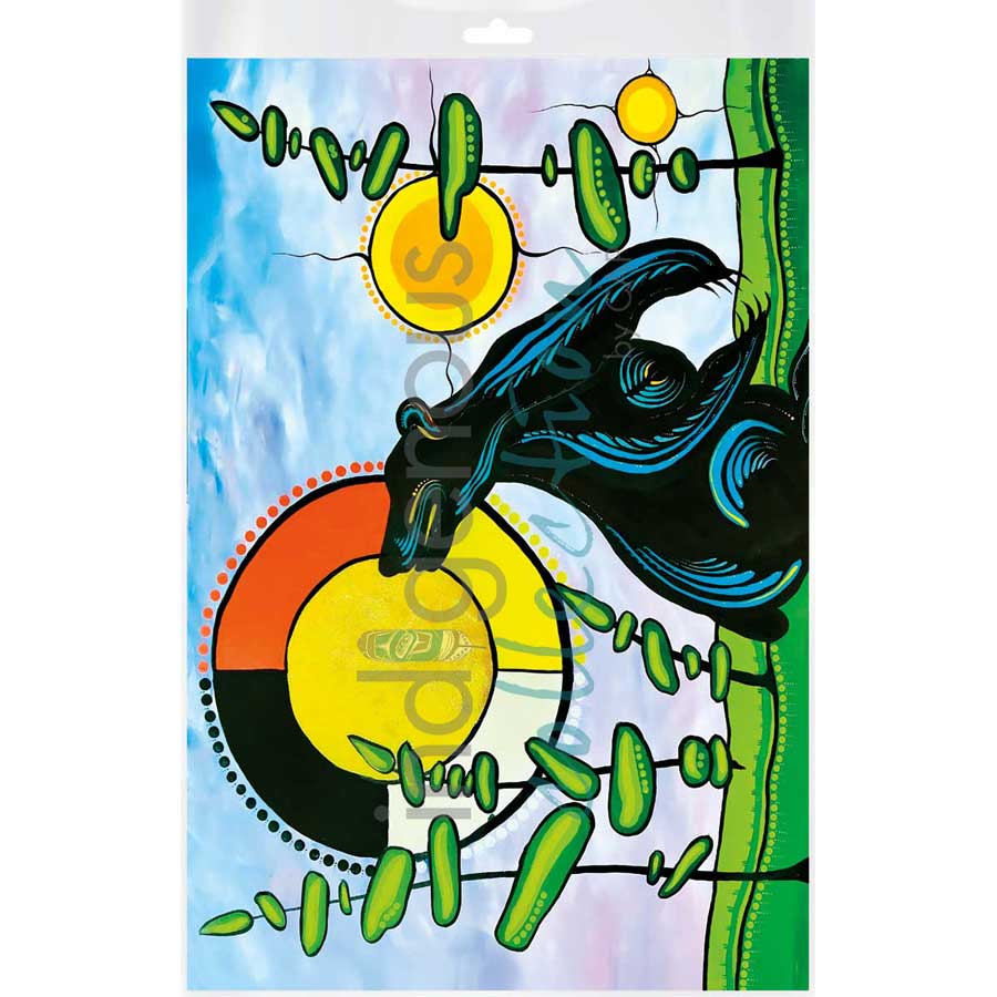 Into the Moon by artist Angela Wiggins - Anishinaabe. Indigenous Collection
