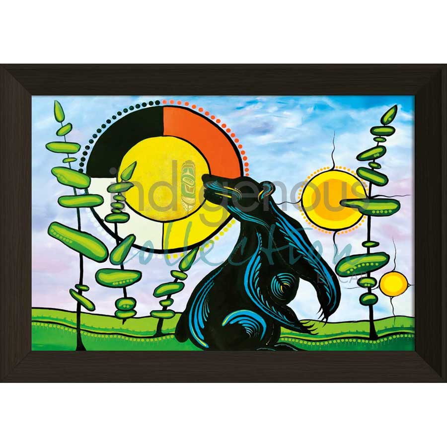 Into the Moon by artist Angela Wiggins - Anishinaabe. Indigenous Collection