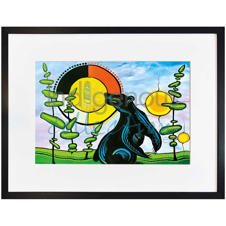 Into the Moon by artist Angela Wiggins - Anishinaabe. Indigenous Collection