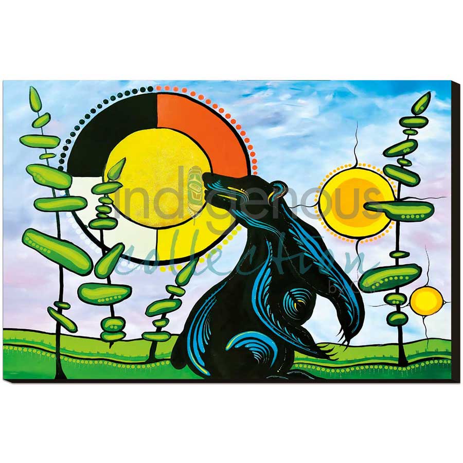 Into the Moon by artist Angela Wiggins - Anishinaabe. Indigenous Collection