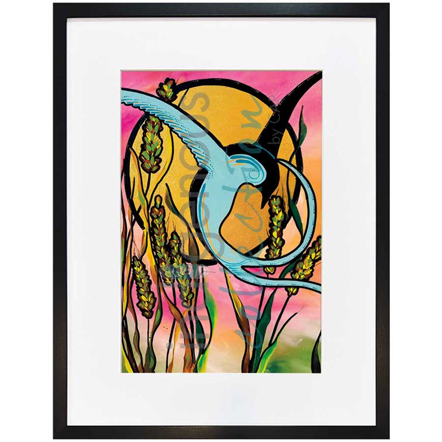 Swallow's Dance by artist Angela Wiggins - Anishinaabe. Indigenous Collection