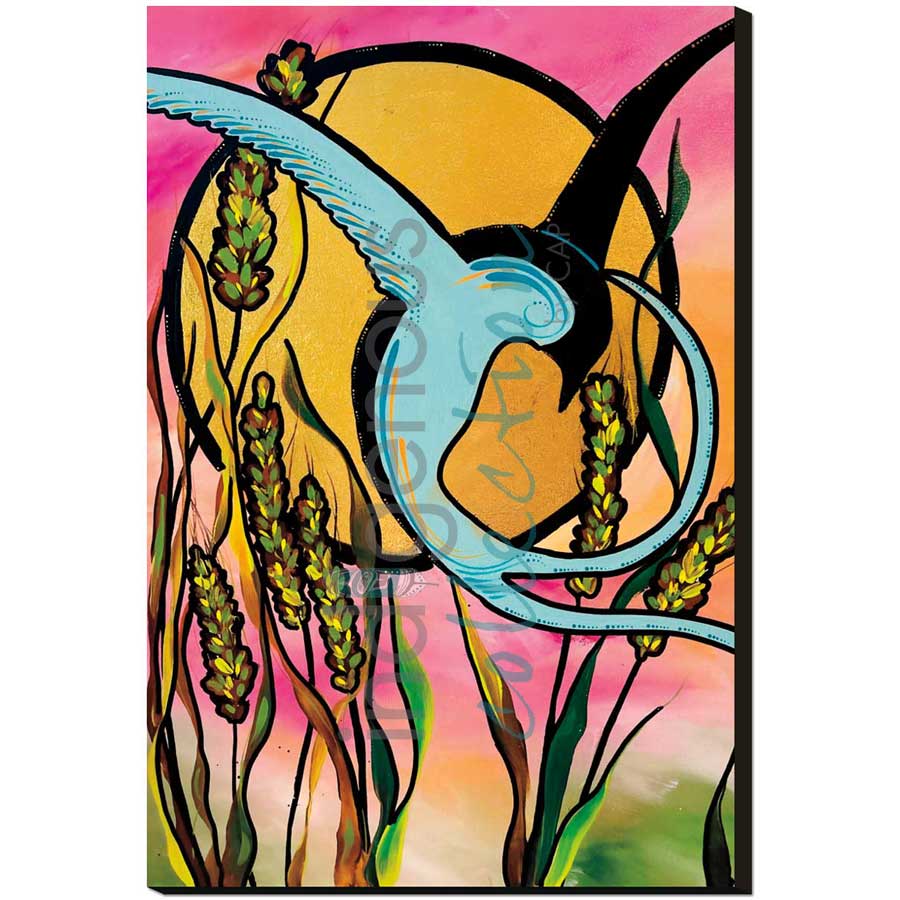 Swallow's Dance by artist Angela Wiggins - Anishinaabe. Indigenous Collection