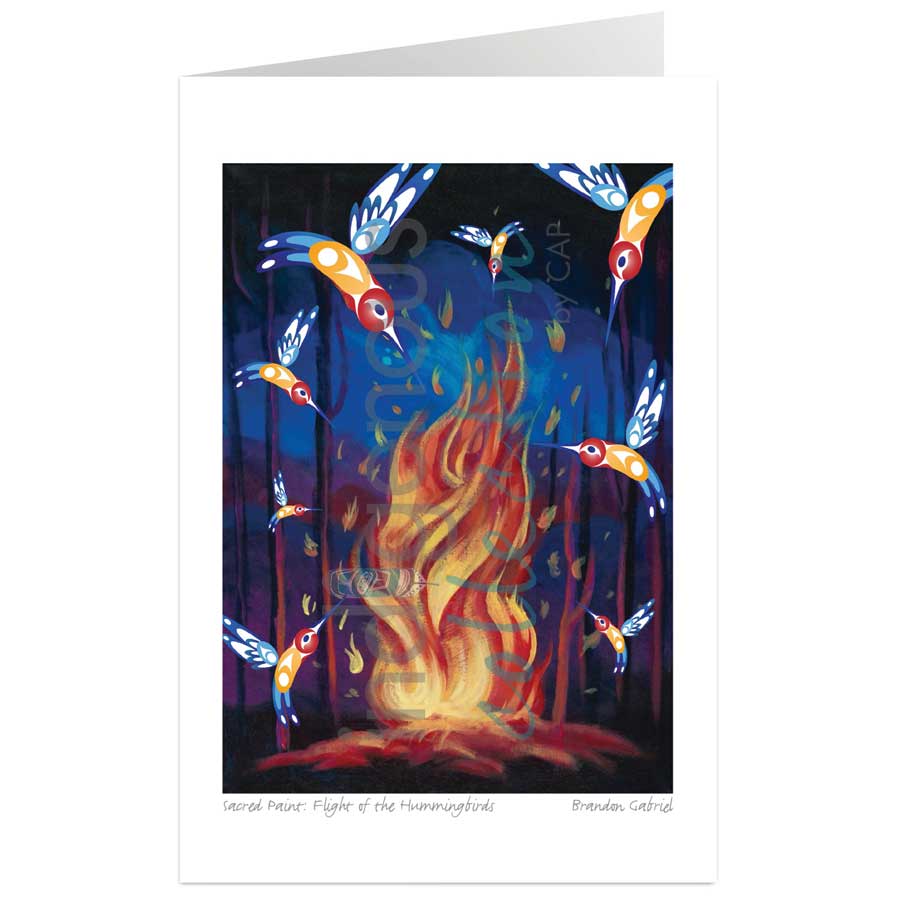 Sacred Paint: Flight of the Hummingbirds by artist Brandon Gabriel