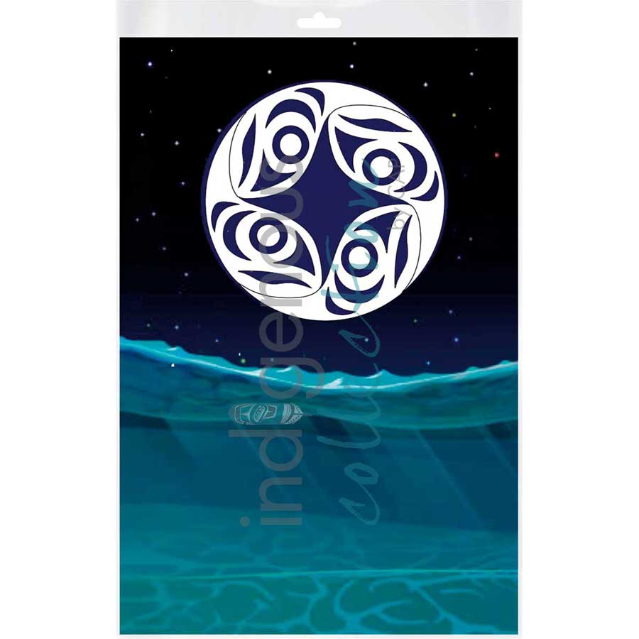 Winter's Nexus by artist Brandon Gabriel - Stó꞉lō / Coast Salish. Indigenous Collection