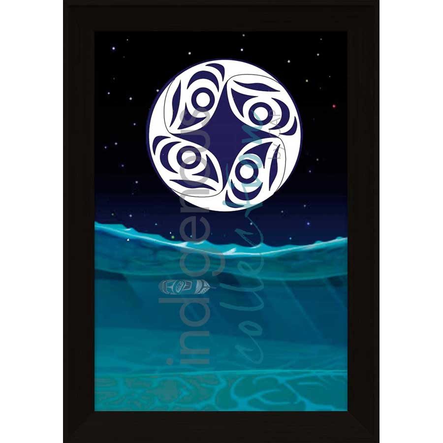 Winter's Nexus by artist Brandon Gabriel - Stó꞉lō / Coast Salish. Indigenous Collection