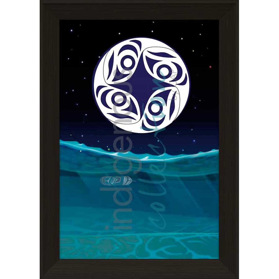 Winter's Nexus by artist Brandon Gabriel - Stó꞉lō / Coast Salish. Indigenous Collection