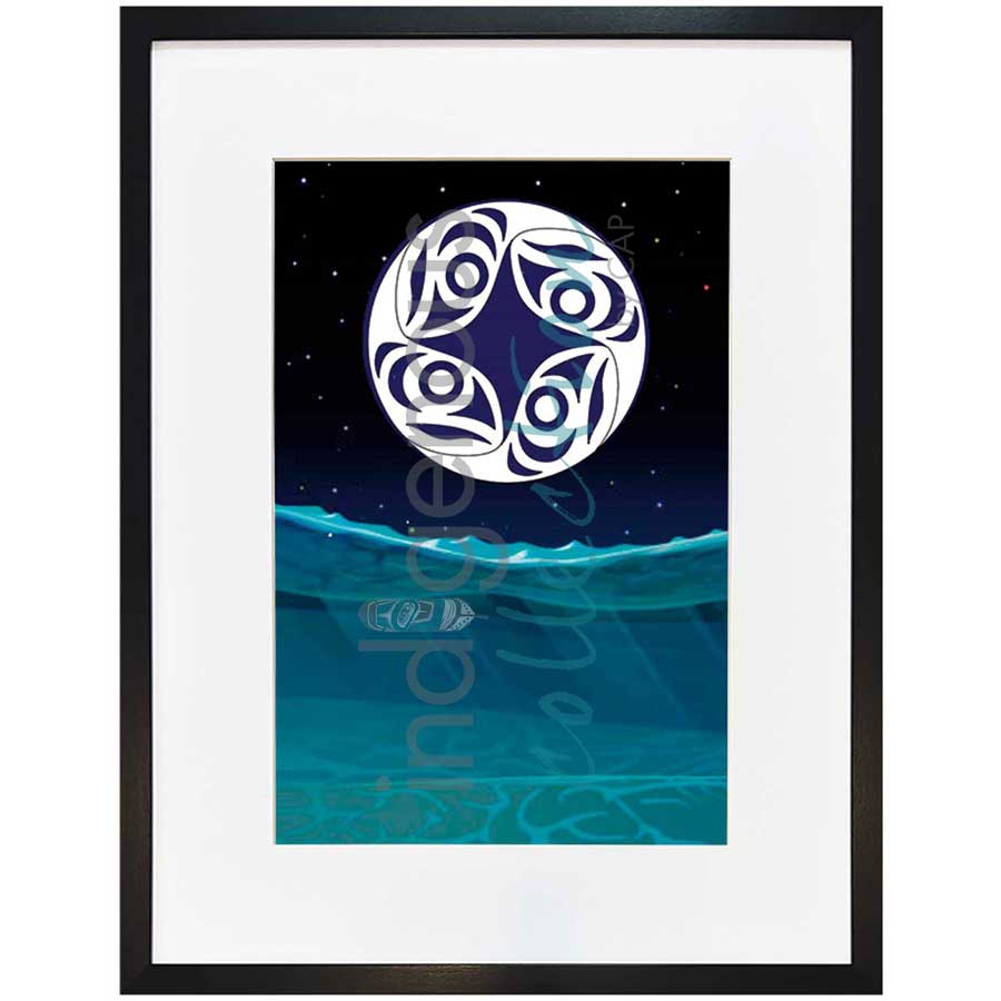 Winter's Nexus by artist Brandon Gabriel - Stó꞉lō / Coast Salish. Indigenous Collection