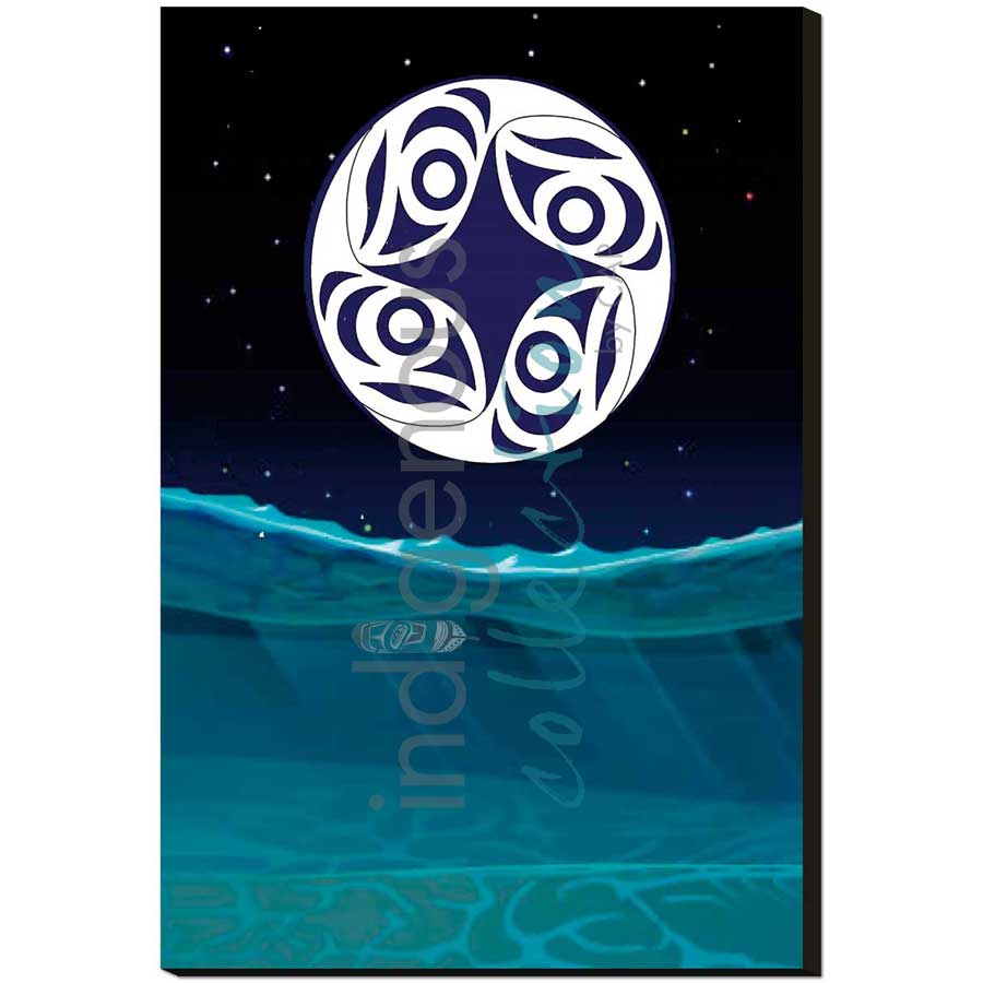 Winter's Nexus by artist Brandon Gabriel - Stó꞉lō / Coast Salish. Indigenous Collection