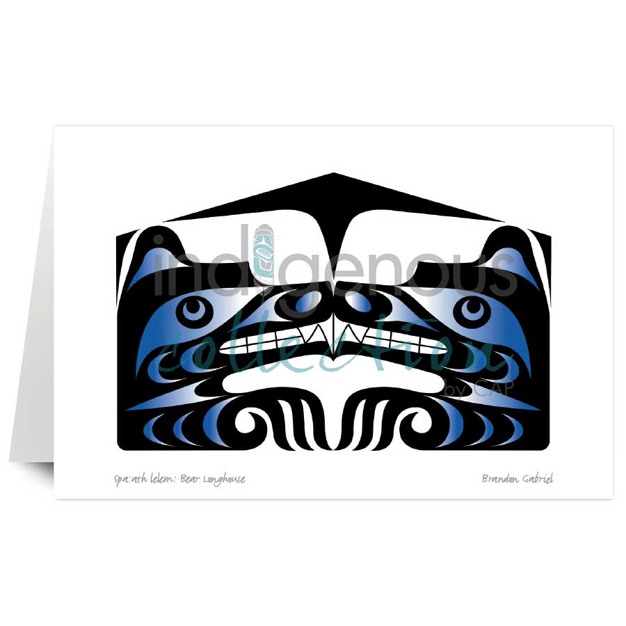 Spa:ath lelem: Bear Longhouse by artist Brandon Gabriel
