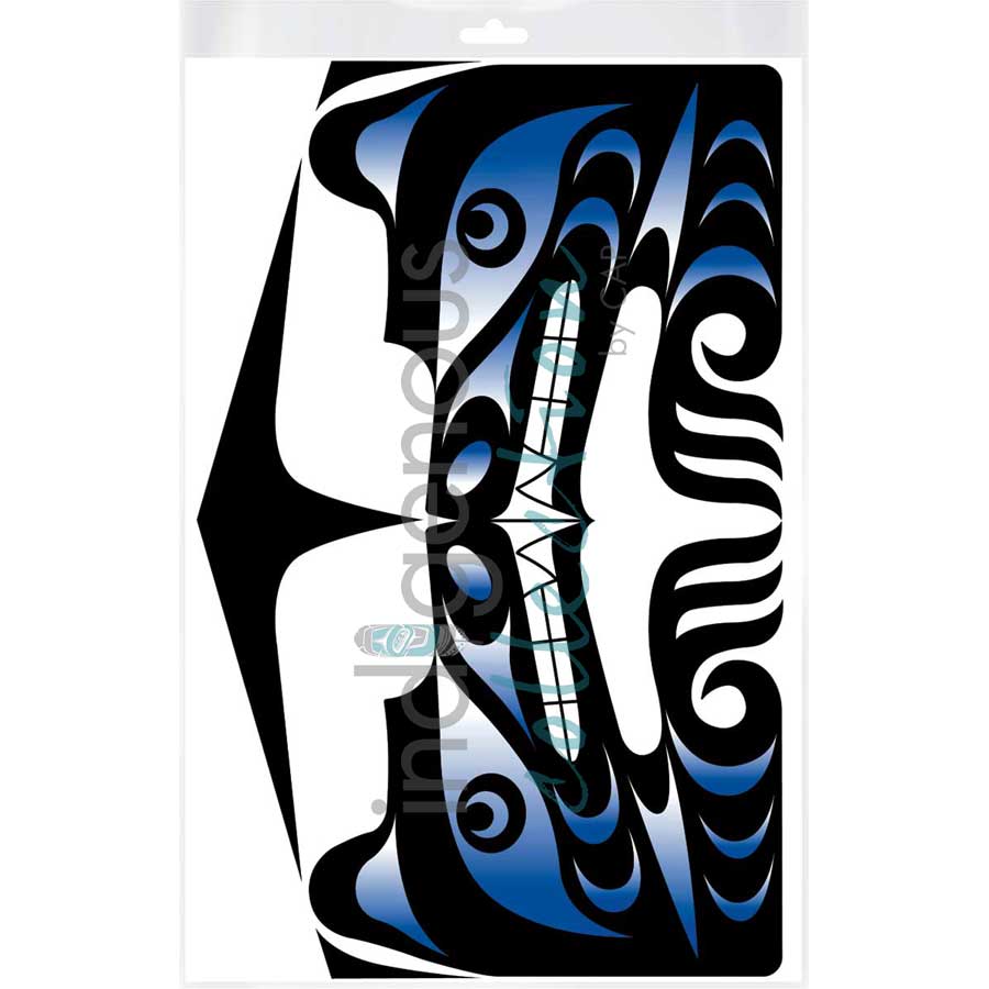 Spa:ath lelem: Bear Longhouse by artist Brandon Gabriel - Stó꞉lō / Coast Salish. Indigenous Collection