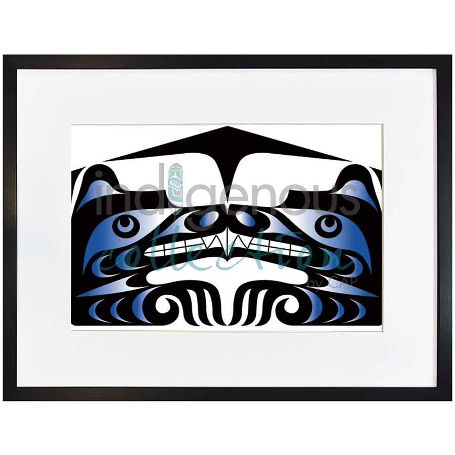 Spa:ath lelem: Bear Longhouse by artist Brandon Gabriel - Stó꞉lō / Coast Salish. Indigenous Collection