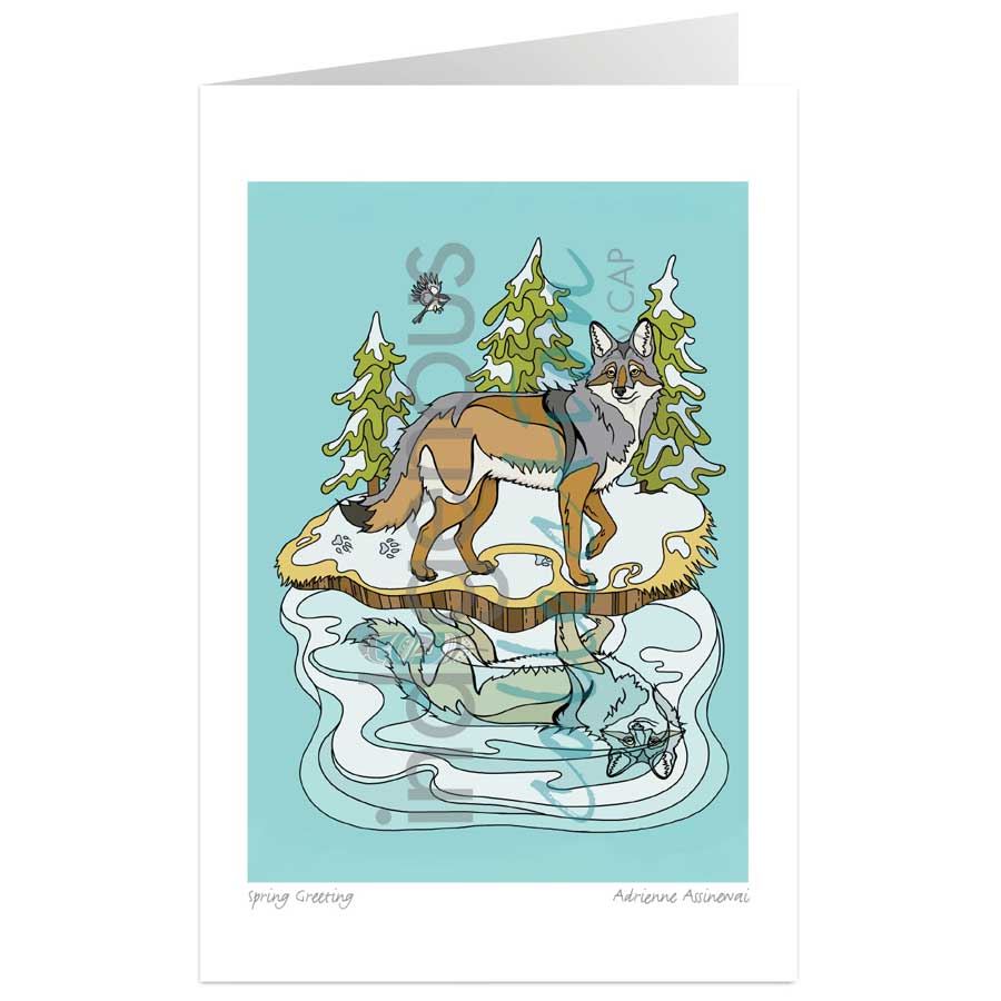 Spring Greeting by artist Adrienne Assinewai