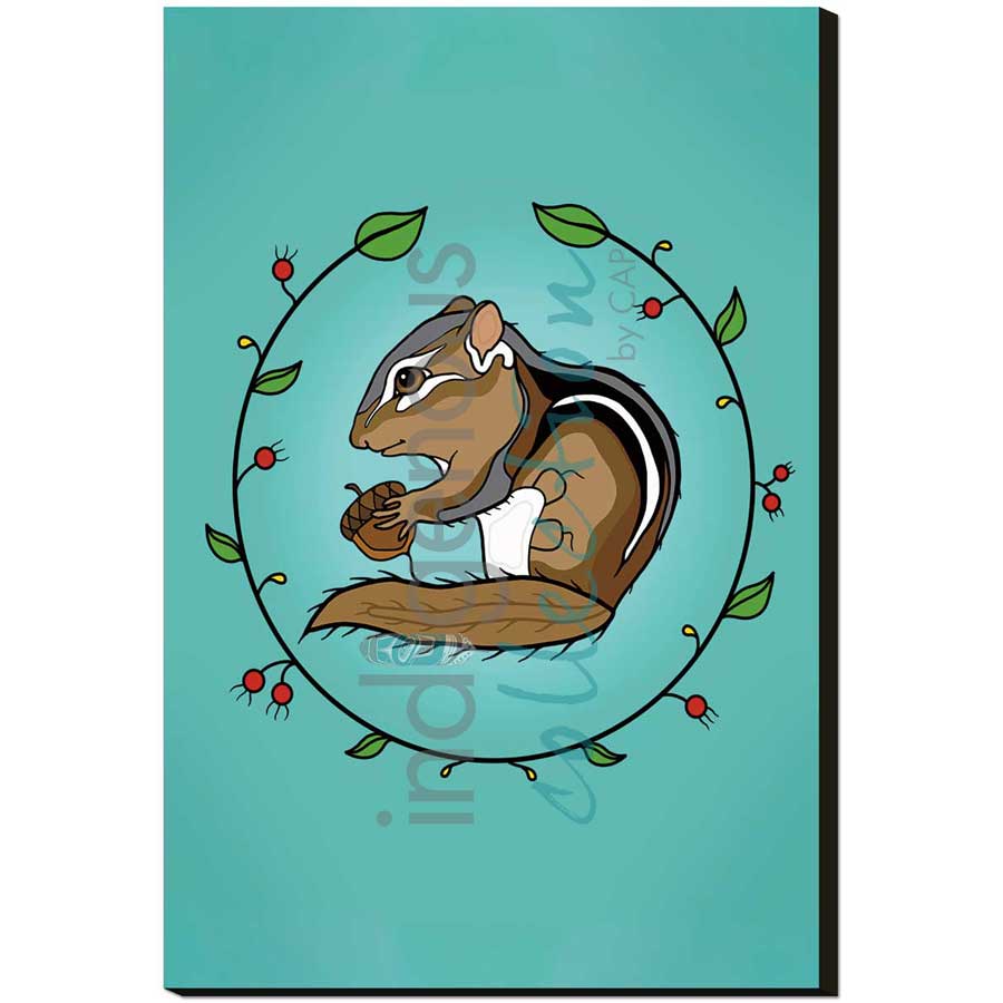 Zaagtoon (Treasure) by artist Adrienne Assinewai - Anishinaabe. Indigenous Collection