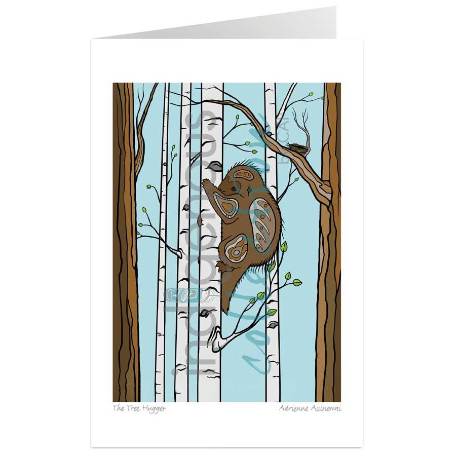 The Tree Hugger by artist Adrienne Assinewai