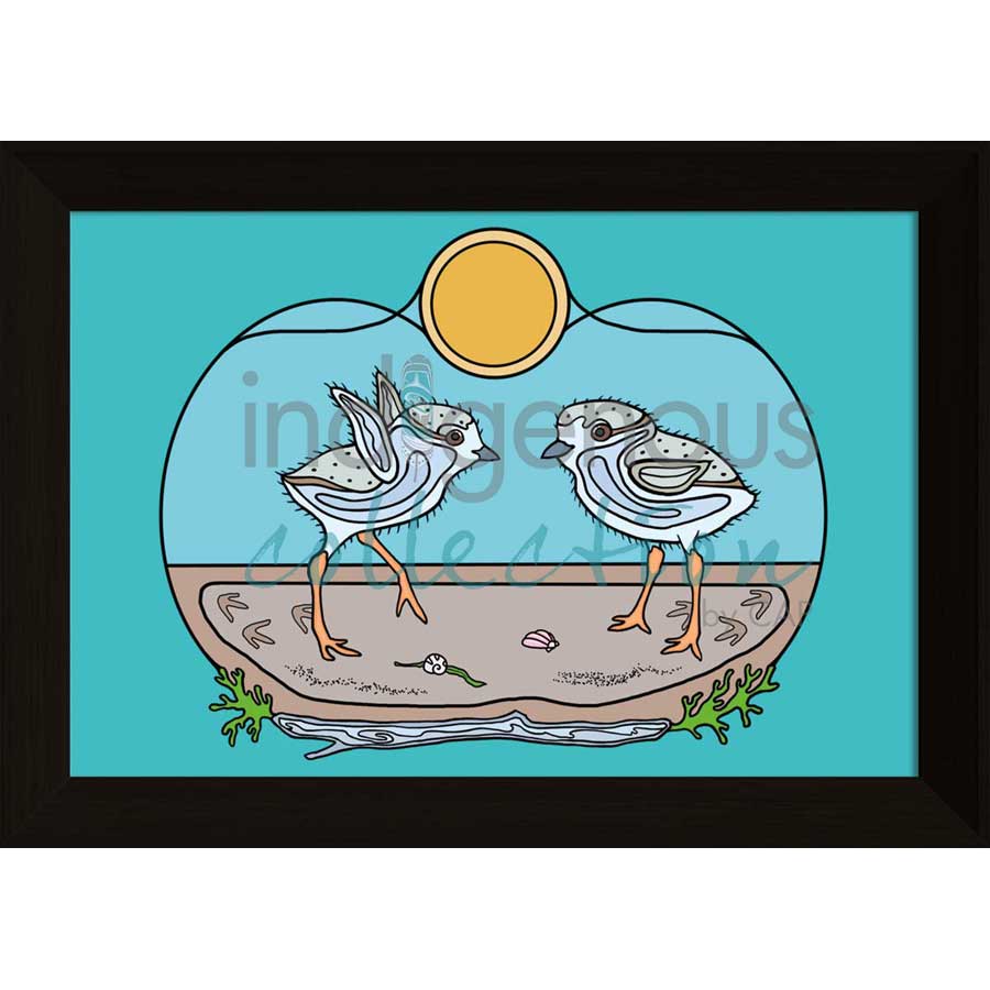 Beach Day by artist Adrienne Assinewai - Anishinaabe. Indigenous Collection