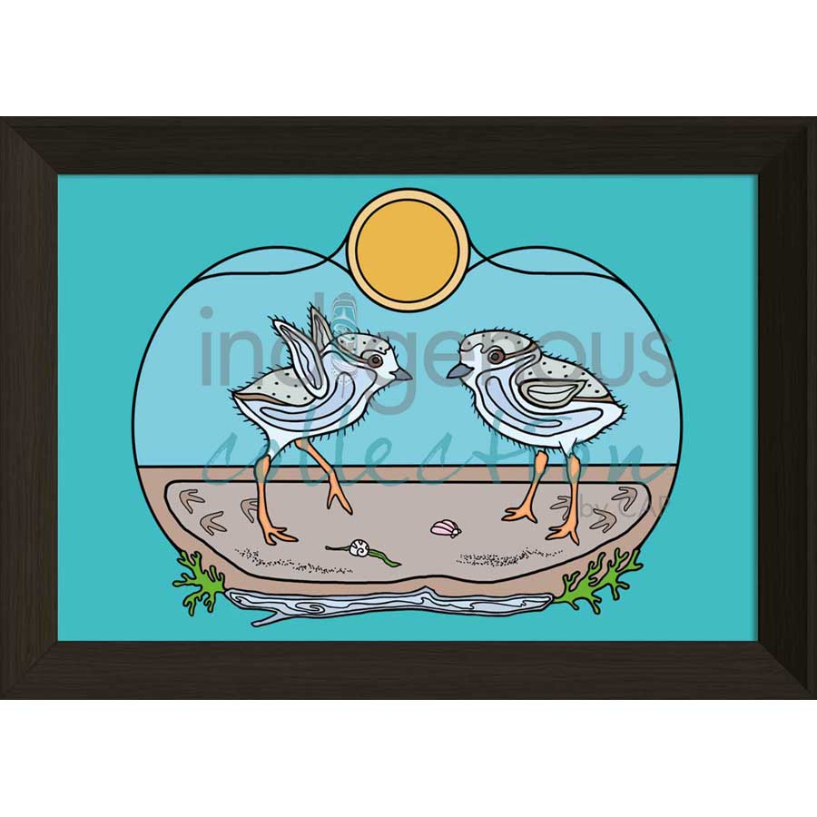 Beach Day by artist Adrienne Assinewai - Anishinaabe. Indigenous Collection