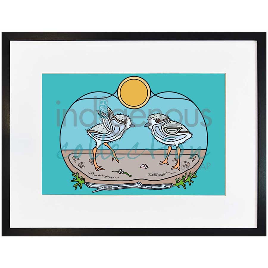 Beach Day by artist Adrienne Assinewai - Anishinaabe. Indigenous Collection
