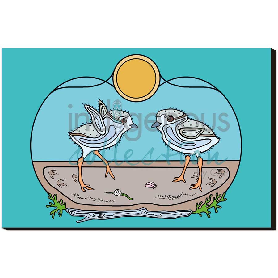 Beach Day by artist Adrienne Assinewai - Anishinaabe. Indigenous Collection