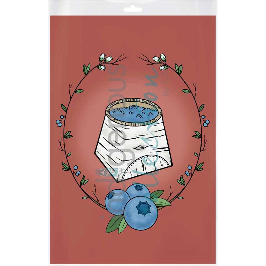 Berry Teaching by artist Adrienne Assinewai - Anishinaabe. Indigenous Collection