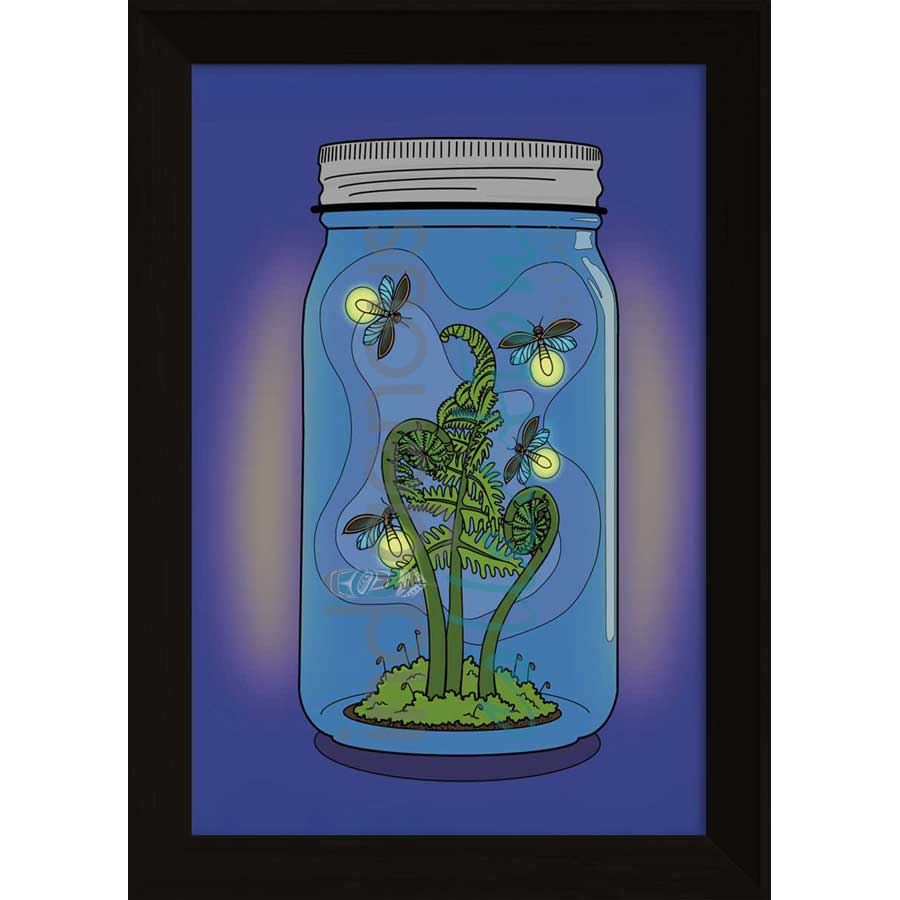 Waaskonechgaans (Night light) by artist Adrienne Assinewai - Anishinaabe. Indigenous Collection