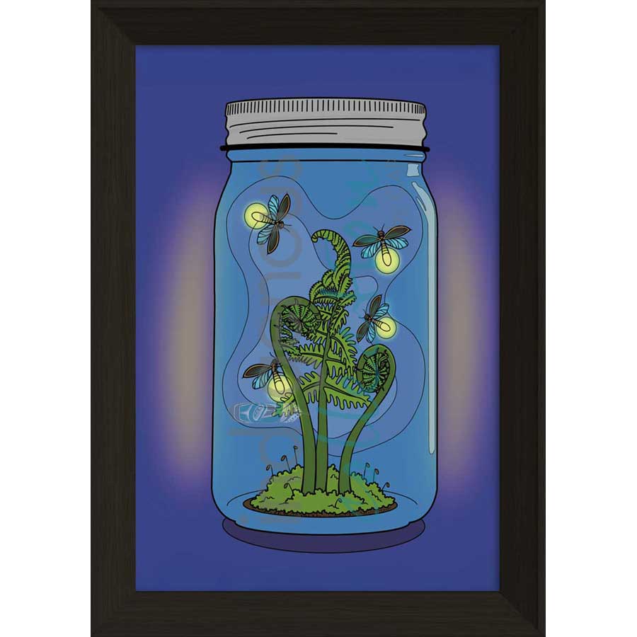 Waaskonechgaans (Night light) by artist Adrienne Assinewai - Anishinaabe. Indigenous Collection