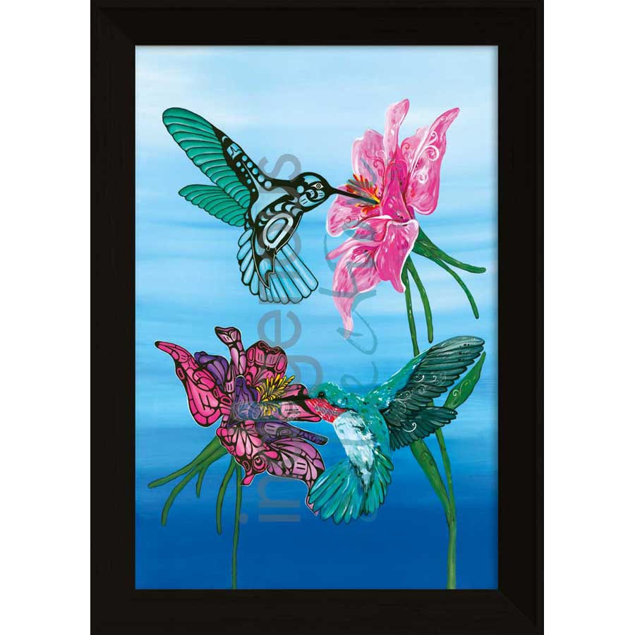 Pause in Flight by artist Carla Joseph / Shirley Babcock - Métis/Cree / Coast Salish/Kwakwaka'wakw. Indigenous Collection