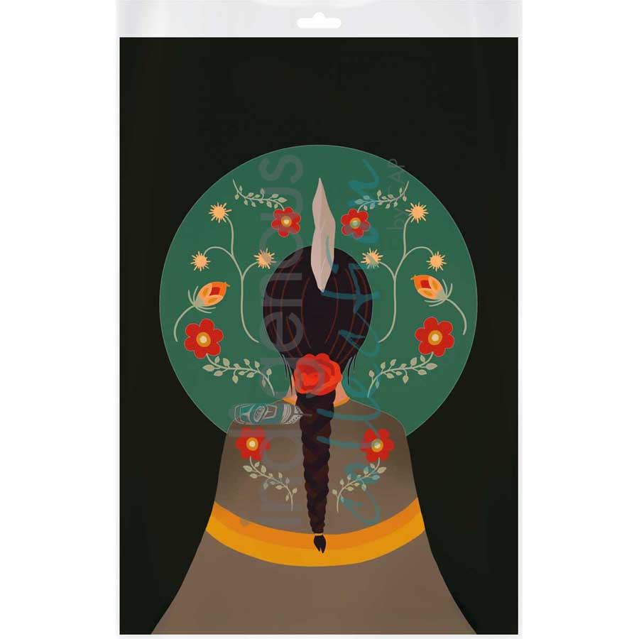 Indigenous Girl by artist Lisa Berry - Métis. Indigenous Collection