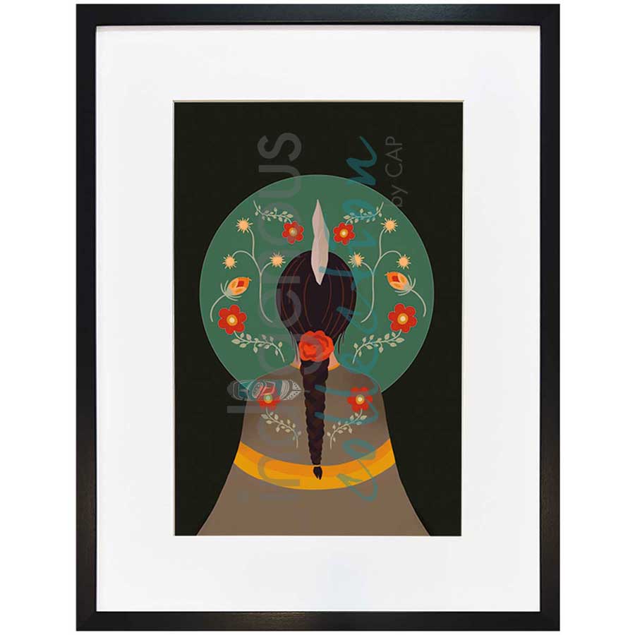 Indigenous Girl by artist Lisa Berry - Métis. Indigenous Collection