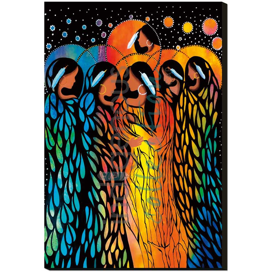 Aunties by artist Betty Albert - Cree. Indigenous Collection