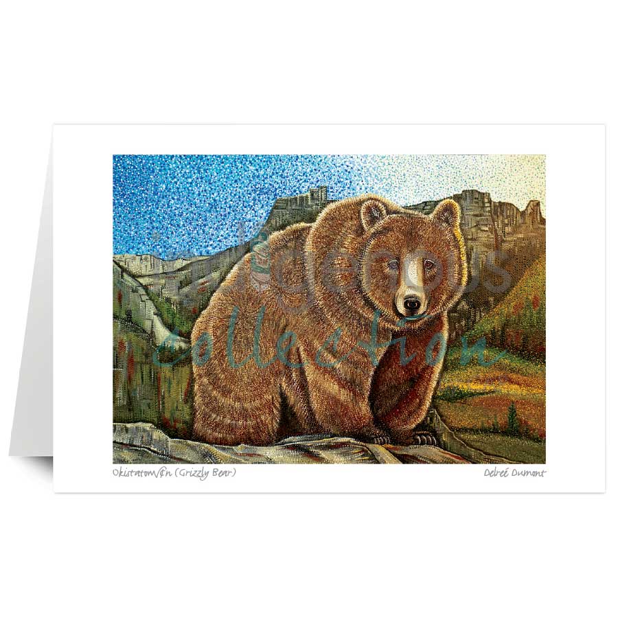Okistatowân (Grizzly Bear) by artist Delreé Dumont