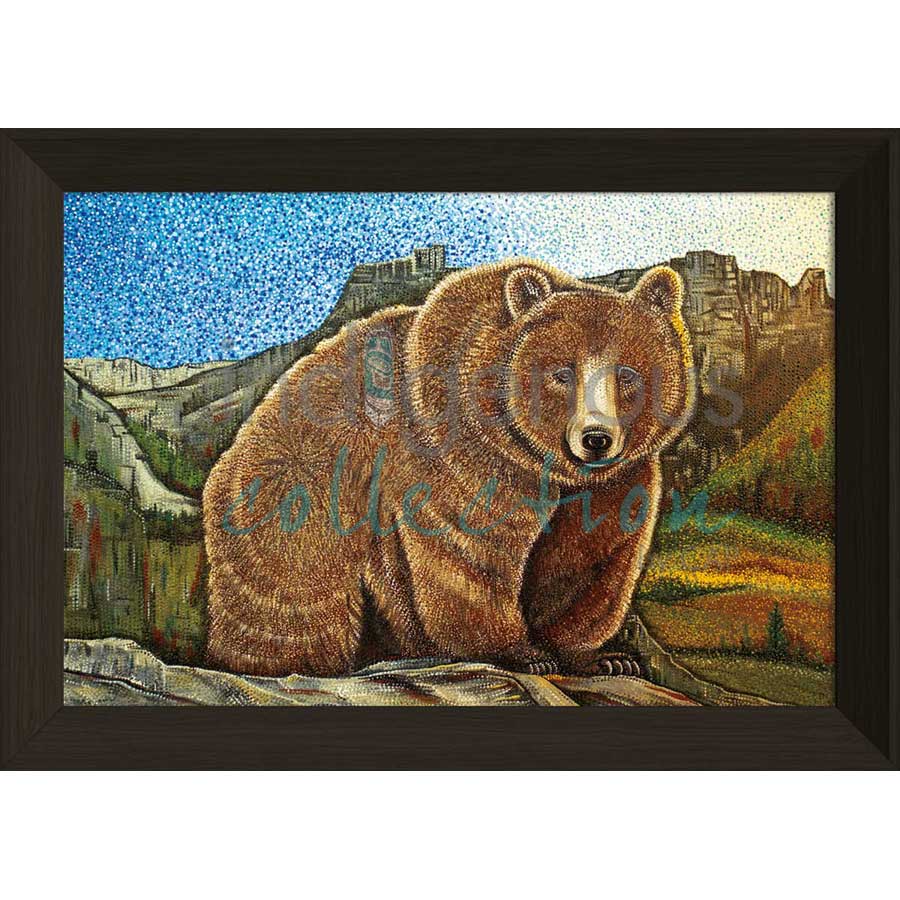 Okistatowân (Grizzly Bear) by artist Delreé Dumont - Cree. Indigenous Collection