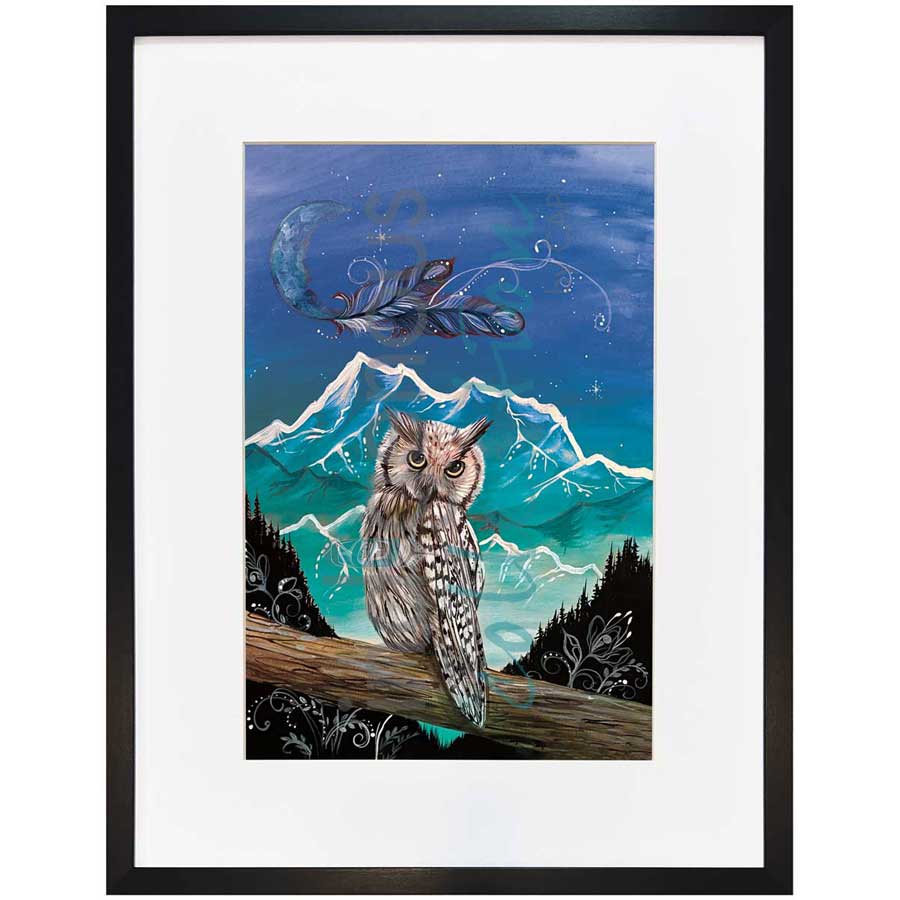 Little Owl by artist Karen Erickson - Métis/Cree. Indigenous Collection
